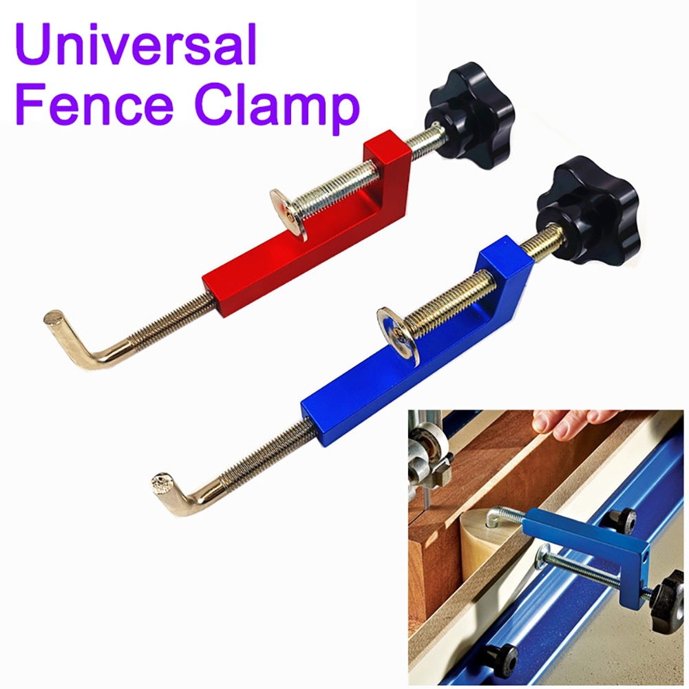 Universal Fence Clamps 360 Rotating Adjustable Fixed Clamps Fast Fixture Grip Clip Woodworking Clips Tool Range 70mm-150mm