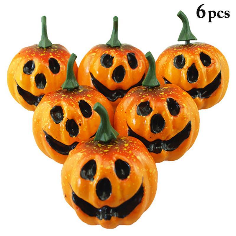 12pcs Simulation pumpkin foam small pumpkin Halloween pumpkin family decoration crafts Halloween pumpkin Cute Mini