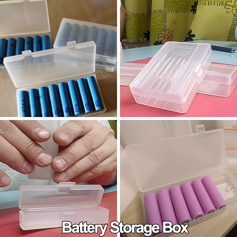 ALL IN Battery Case for 18650 26650 16340 Battery Holder Storage Box for 2 4 8 AA AAA Rechargeable Battery Container Organizer