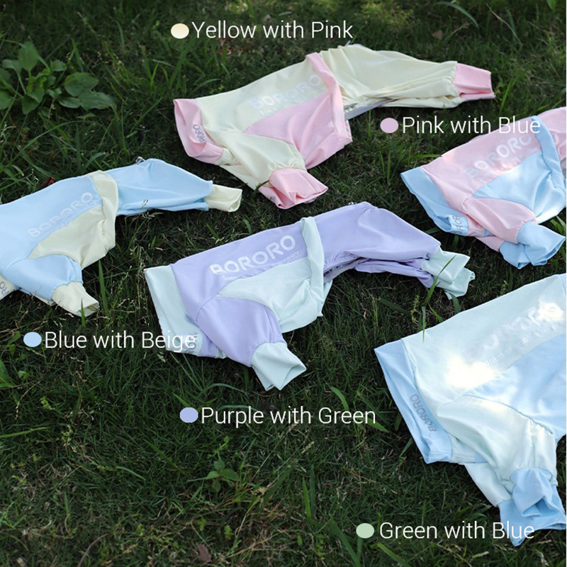 Lente/zomer koelshirt voor honden Professioneel UV-blokkerend koelende hondenkleding voor kleine middelgrote honden Verstelbare rug Zacht huisdiervest