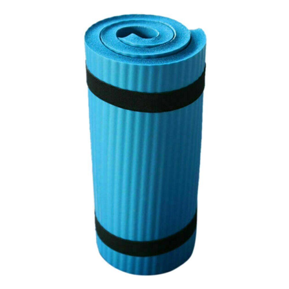 Yoga Pilates Mat Dikke Oefening Home Gym Antislip Workout 15 Mm Fitness Matten Duurzaam Knieën Terug enkels Ondersteuning Mat: Blauw