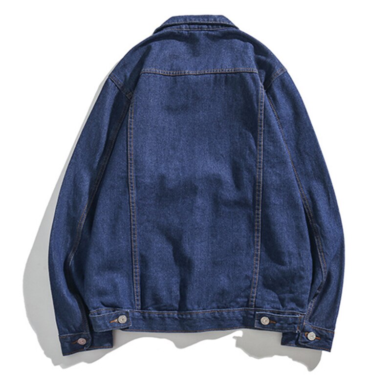 BOLUBAO Autumn Men Denim Jacket Men Multiple Pockets Lapel Denim Outerwear Brand Street Biker Jackets Male