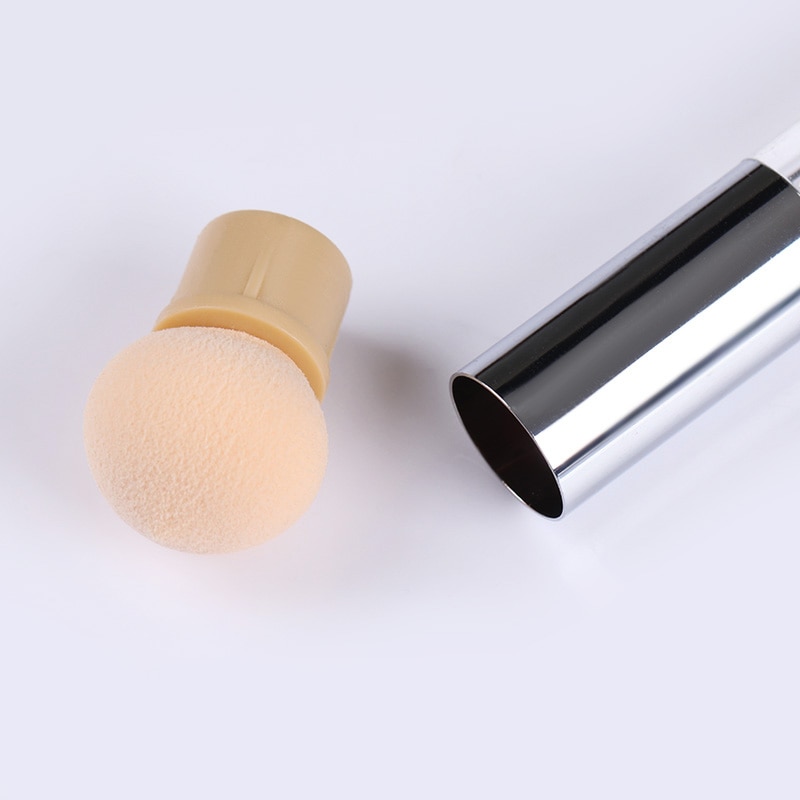 Dobbelt-endet neglebørste sæt gradient skygge pen prikkede børste svamphoved rhinsten håndtag manicure negle kunst maleværktøj