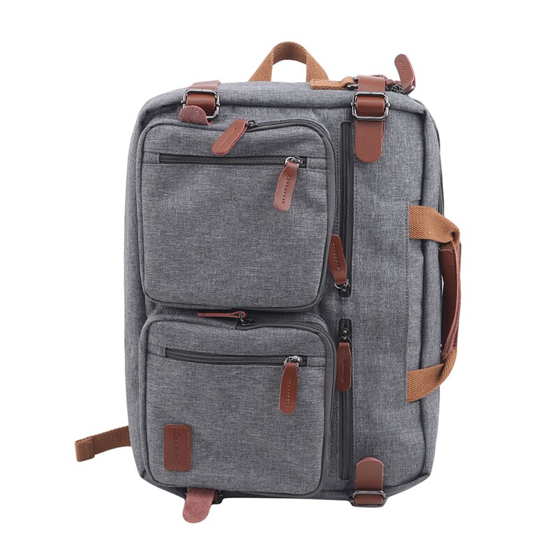 17 Inch Convertible Aktetas Mannen Zakelijke Handtas Messenger Tas Toevallige Laptop Multifunctionele Reistassen Voor Man Grote