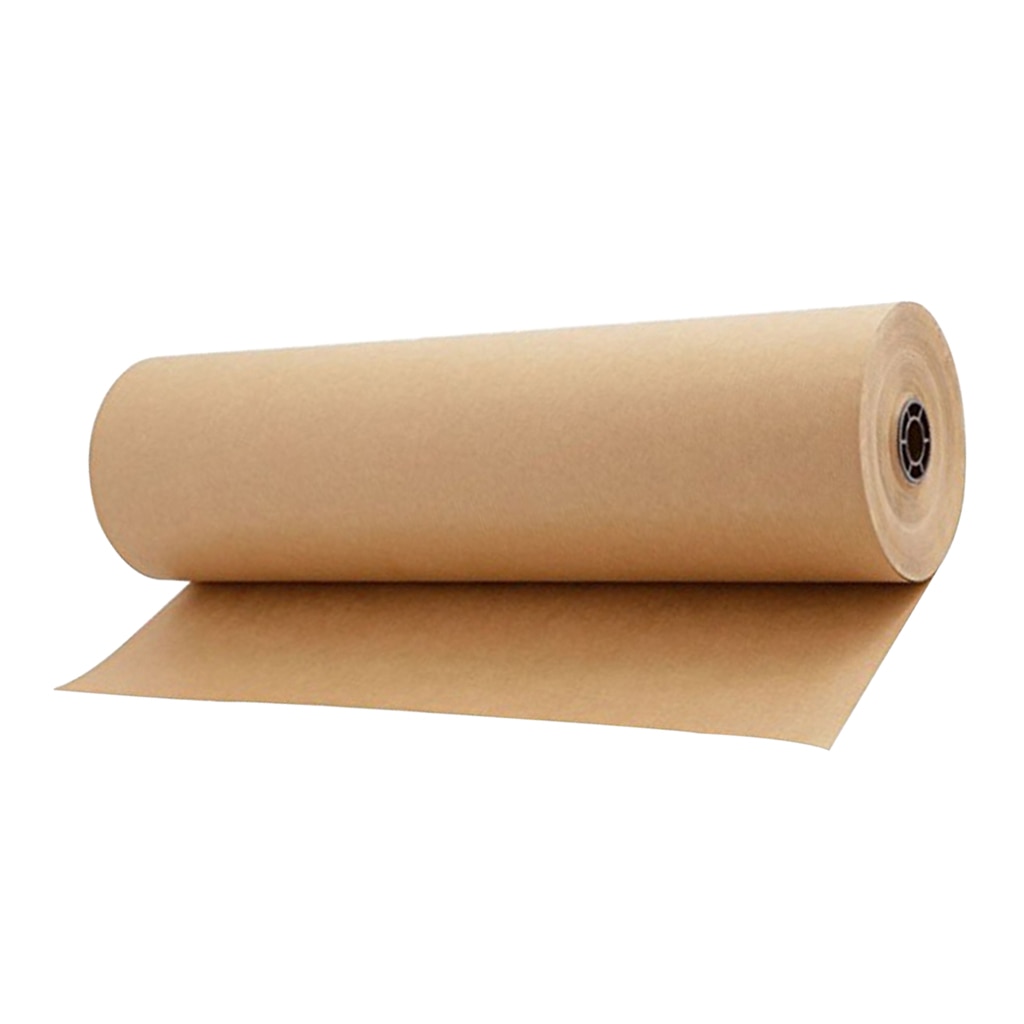 30 Meter Bruin Kraft Inpakpapier Roll Voor Cadeaupapier Art Craft 30 Cm