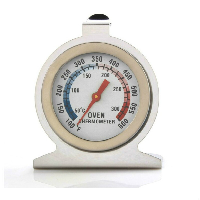 Rvs Dial Oven Thermometer Koken Termometer Grill Voedsel Vlees Thermometer Verstelbare Stand Up Hange Thermomer
