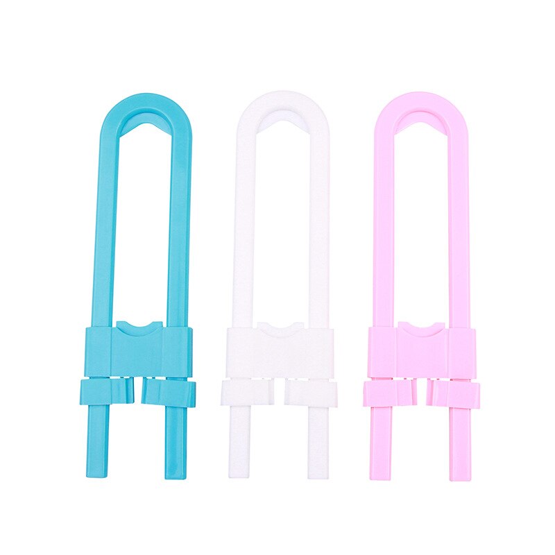 5 Stks/pak Mutifunctional U-Vormige Baby Veiligheidssloten Baby Kastdeur Lade Sloten Abs Plastic Zuigeling Kast Lock