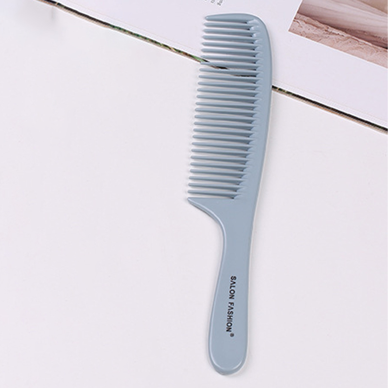 Handheld Hairbrush Wide Tooth Comb Plastic Flat Comb Hair Scalp Massage Smoothing Comb Detangle Hairdressing Comb Styling Tool: PURPLE
