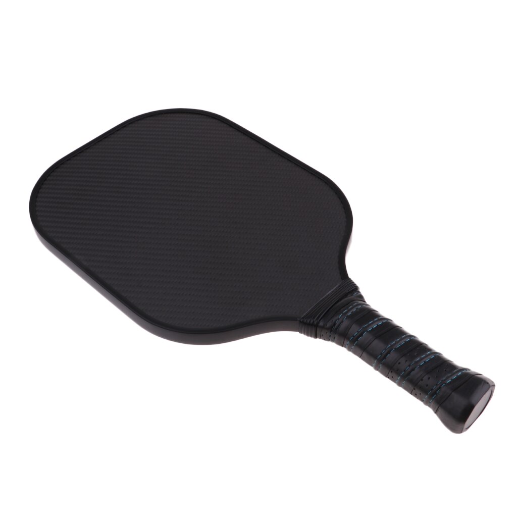 Lyxig kolfiber enkel gym sport pickleball paddelracket  - 10 färger: Svart