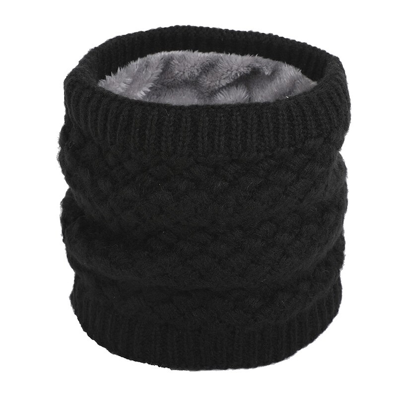 Bufanda de lana con degradado para hombre y mujer, Bandana Unisex de tejido sólido cálido, diadema de terciopelo, de invierno
