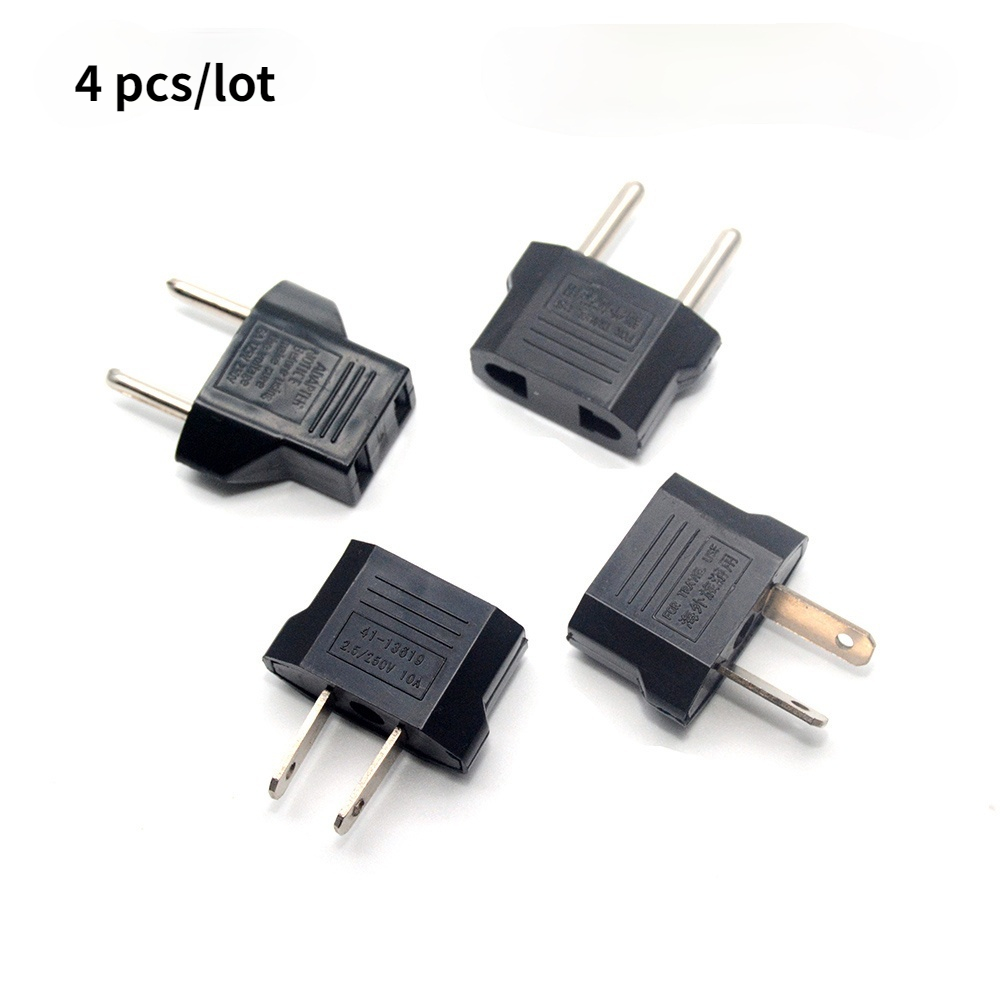4 Type Eu/Au/Us Plug Travel Power Eu Au Us Plug Au Ons Eu Plug adapter Oplader Adapter Converter Ac Power Plug Adapter: Type ABCD