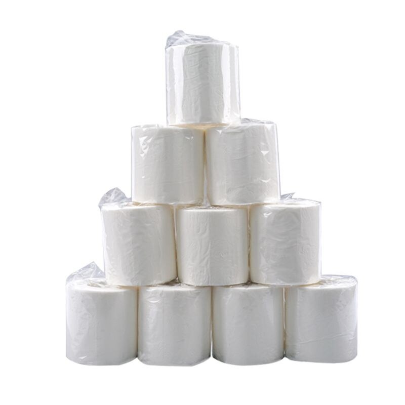 3-Ply 10 Rolls Standaard Rollen Toiletpapier Zachte Huidvriendelijke Geen Geur Bad X7YB