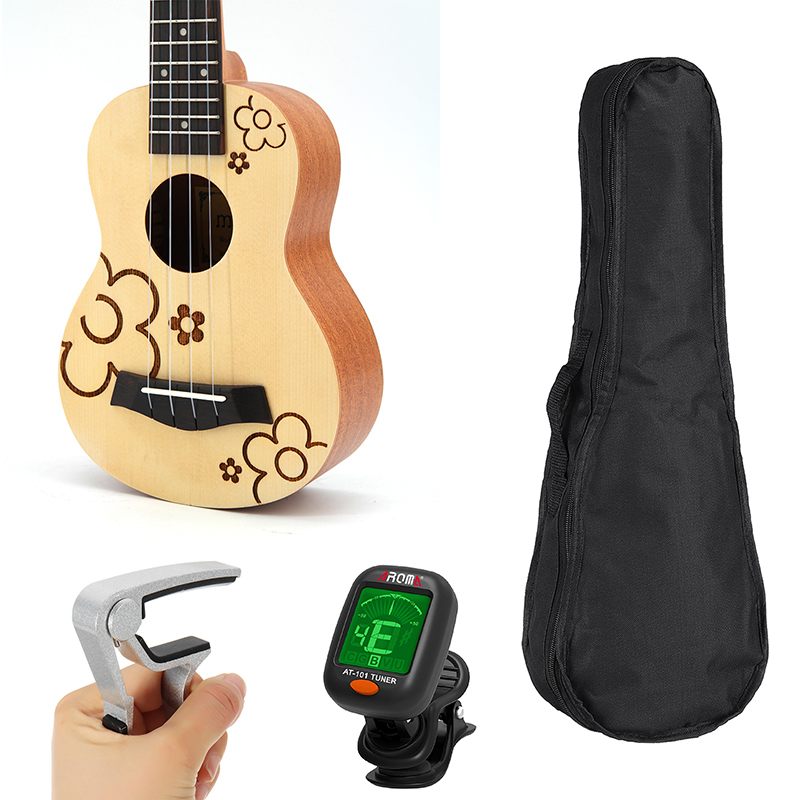 21 inch 15 Frets Soprano Ukulele Concert Tenor Uke 4 Strings Ukelele Mini Guitarra Hawaiian Guitar Acoustic Musical Instruments: E3