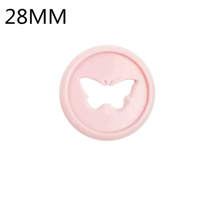 Hebilla de encuadernación de hojas sueltas de plástico con agujero de mariposa, 26MM, agujero De Seta, hebilla de disco plegable, anillo de encuadernación, 100 Uds.