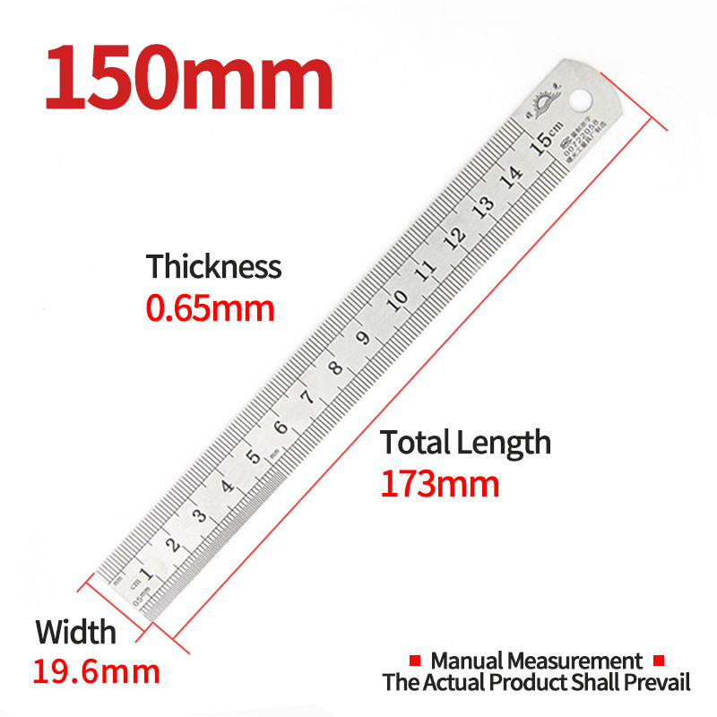 Metal Ruler Stainless Steel Angle Ruler Steel Rule Square Measure Goniometro Level Tool Angle Meter Woodworking Tools 15/20/30mm: Ruler 15mm