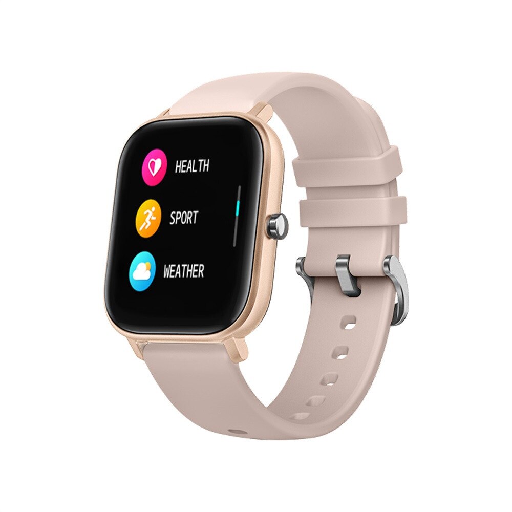 P8 Slimme Horloge 1.4 Inch Full Touch Horloge Bluetooth Fitness Tracker Hartslag Sleep Monitor Horloge Slimme Armband Voor Ios android: Gold
