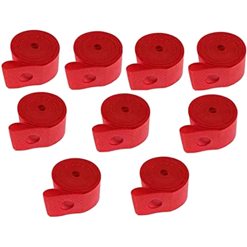 Aanbieding-10 Pack Fiets Velg Strip Velg Tape Binnenband Bescherming Pad Punctie Proof Riem Fits Maat 26 inch