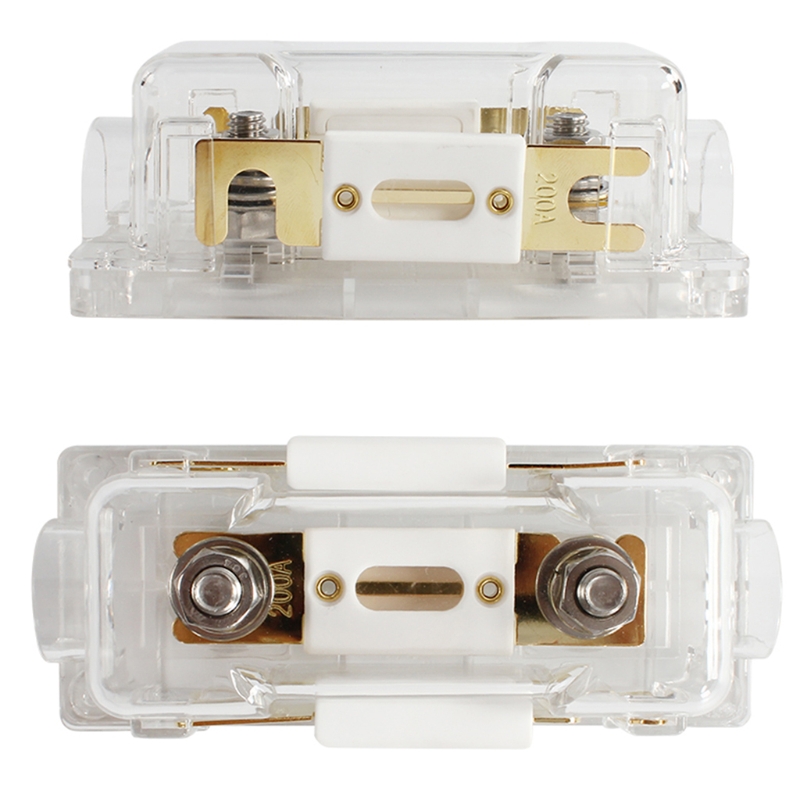 Universal Automotive Fuse for RV Travel Trailer Motorhome Transparent Fuse Holder Wearproof Bolt-on Fuse