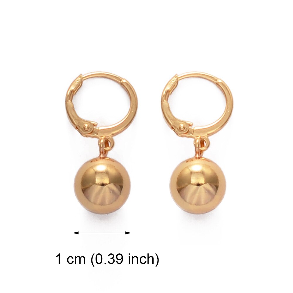 Anniyo Ball Earrings for Women's Girl African Round Beads Earring Arab Middle Eastern Jewelry Hawaiian Earrings #161106