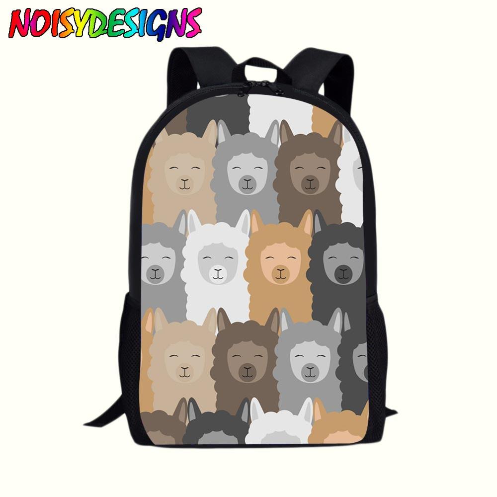 Student Llama Backpack Graphic Backpack School Alpaca Book Travel Shoulder Bag Llama Toy Bags Llamas Fortnit Stuffed Bag: LMAN0110C