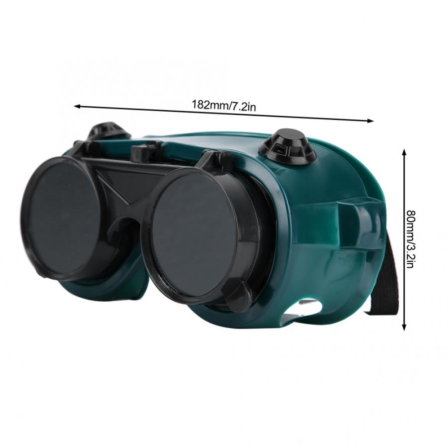 Veiligheid Lasbril Dual Lens Flip Arbeid Snijden Slijpen Beschermende Bril Anti Spatten