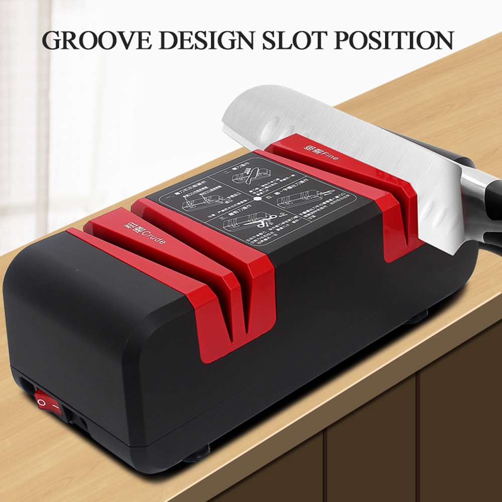 afilador de cuchillos inteligente de corte rápido, afilador de cuchillos doméstico eléctrico, cortador de cocina, afiladores de corte automático multifuncionales