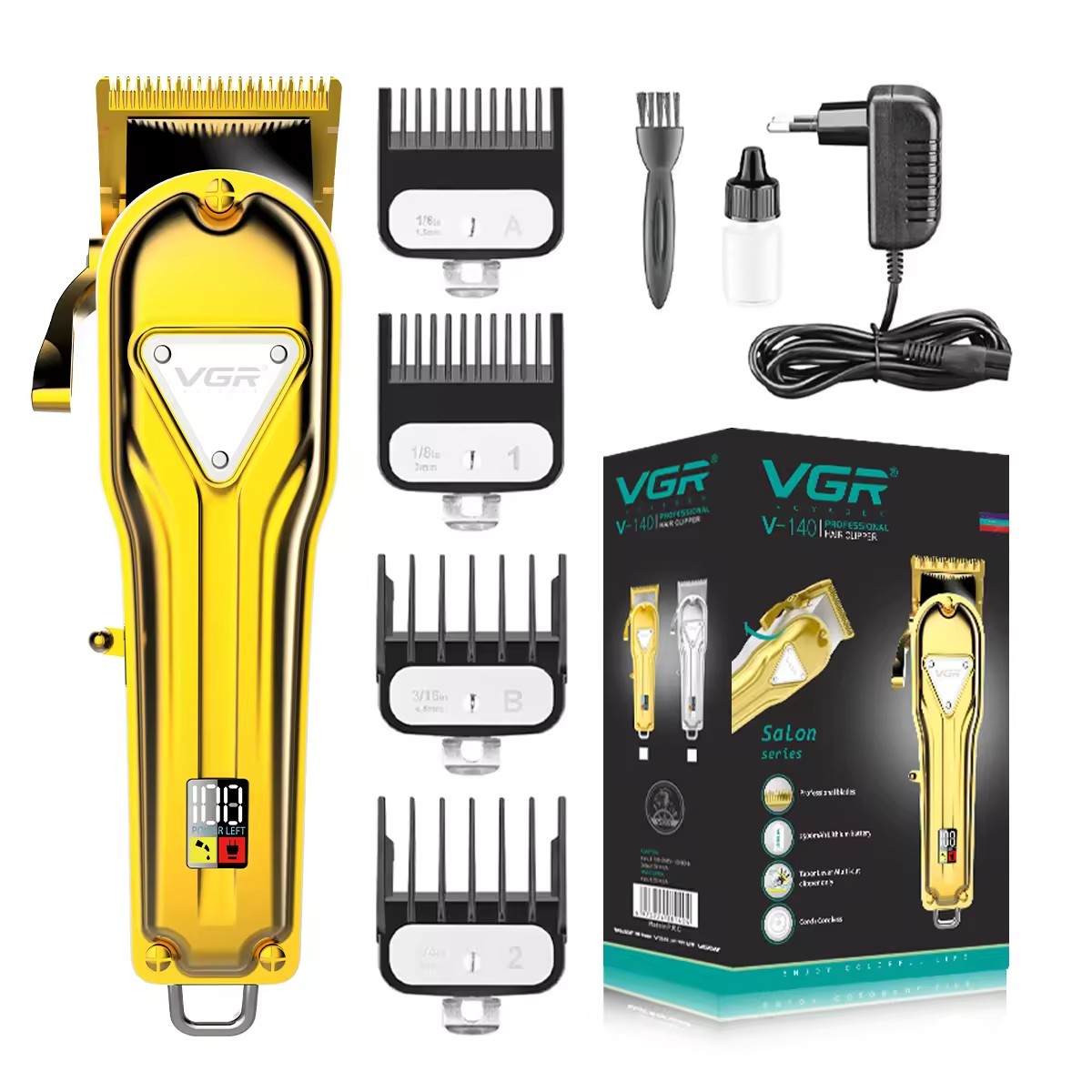 VGR tondeuse cheveux hommes tondeusse homme coiffure Coupe-herbe Machine de coupe de cheveux Multifonctionnel Machine à couper les cheveux IPX6 Tondeuse à cheveux 6 en 1 Tondeuses à cheveux Hommes V-102