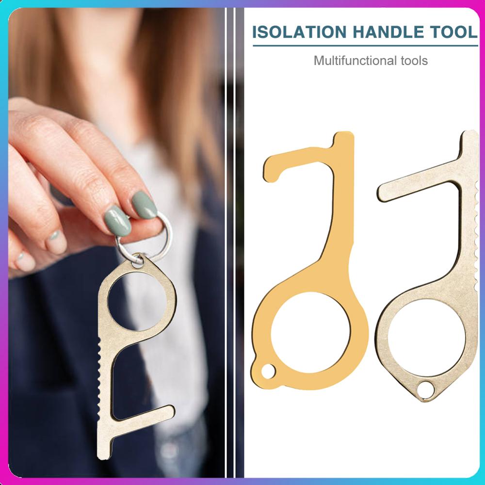 Poignée ouvre-porte fait main sans contact porte-clés hygiénique porte ascenseur artefact porte-clés éviter de toucher la boucle de clé clé propre