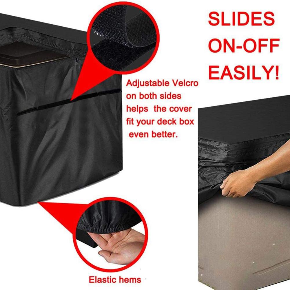 Newest Deck Box Cover with zipper Waterproof UV Protection Deck Boxes Case Protector #CW