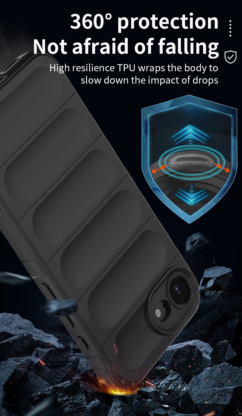 Funda para iPhone 16e Funda de teléfono de silicona suave a prueba de golpes Funda de teléfono para iPhone 16 e iPhone16e 2025 Funda protectora de lente