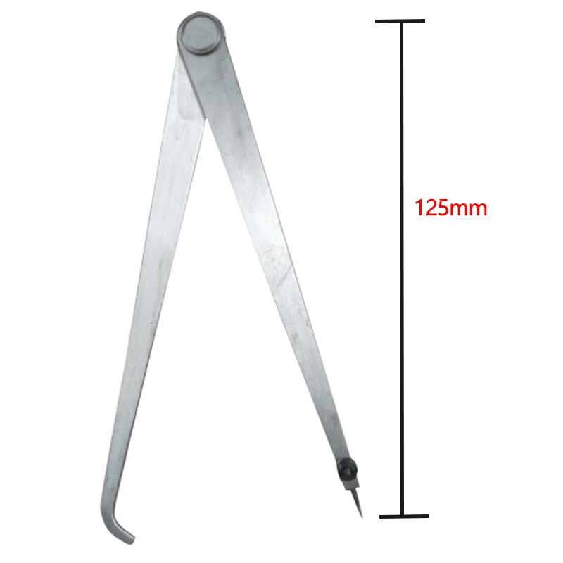 125mm Hermaphrodite Caliper Scriber Calipers Swipe Card Single Leg Marking Gauge Cross-Line Gauge Gauge Marking Rule