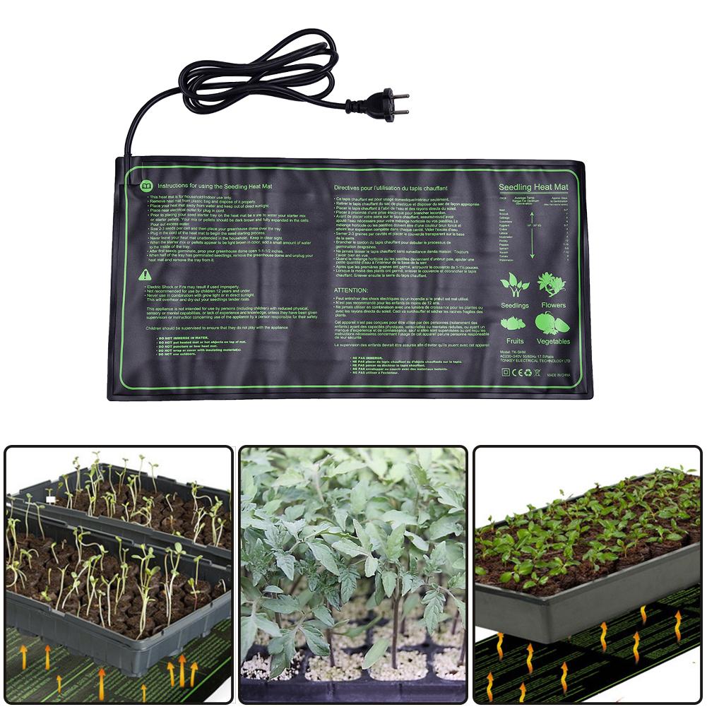 10*20.75Inch Waterproof Seedling Heating Mat Plant Growth Mat Seed Germination Propagation Clone Starter Pad Gardening Tool