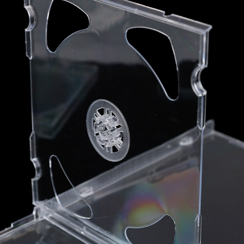 1 stück tragbare, ultradünne standard-dvd-hülle, transparente cd-verpackung, tragbare cd-aufbewahrungsbox, albumbox