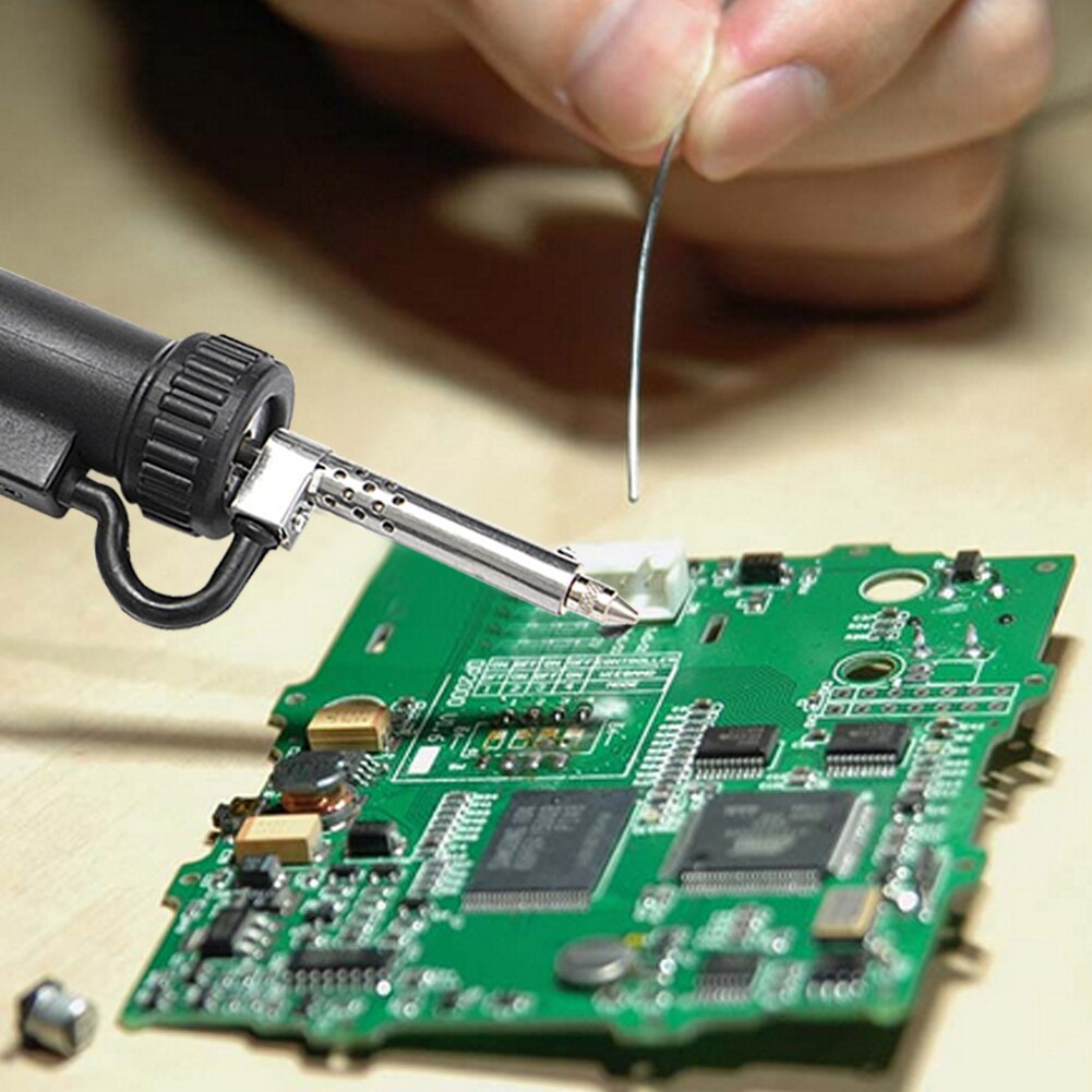 Electric Welding Soldering Tin Sucker Vacuum 220V Desoldering Pumping with Nozzle Automatic Removal Iron Pen Handheld Tool Sets