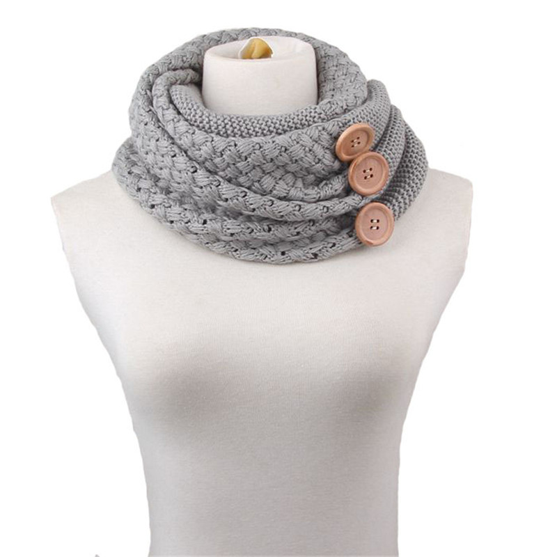 Écharpe en tricot Infinity pour femmes, cache-col épais et , à la , pour l&#39;hiver, YG121: NO 5 grey