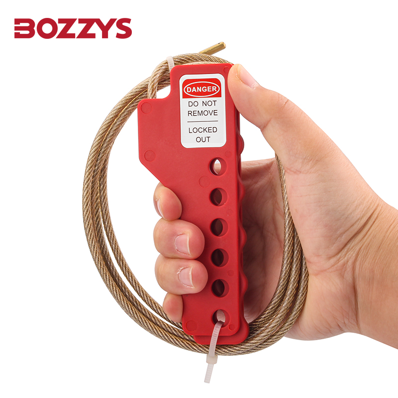 BOZZYS Adjustable Cable Lockout Tagout Locks Red Nylon Cable Lockout Device With Stainless Steel Cable Prevent Accidental Operat: Blue / Green