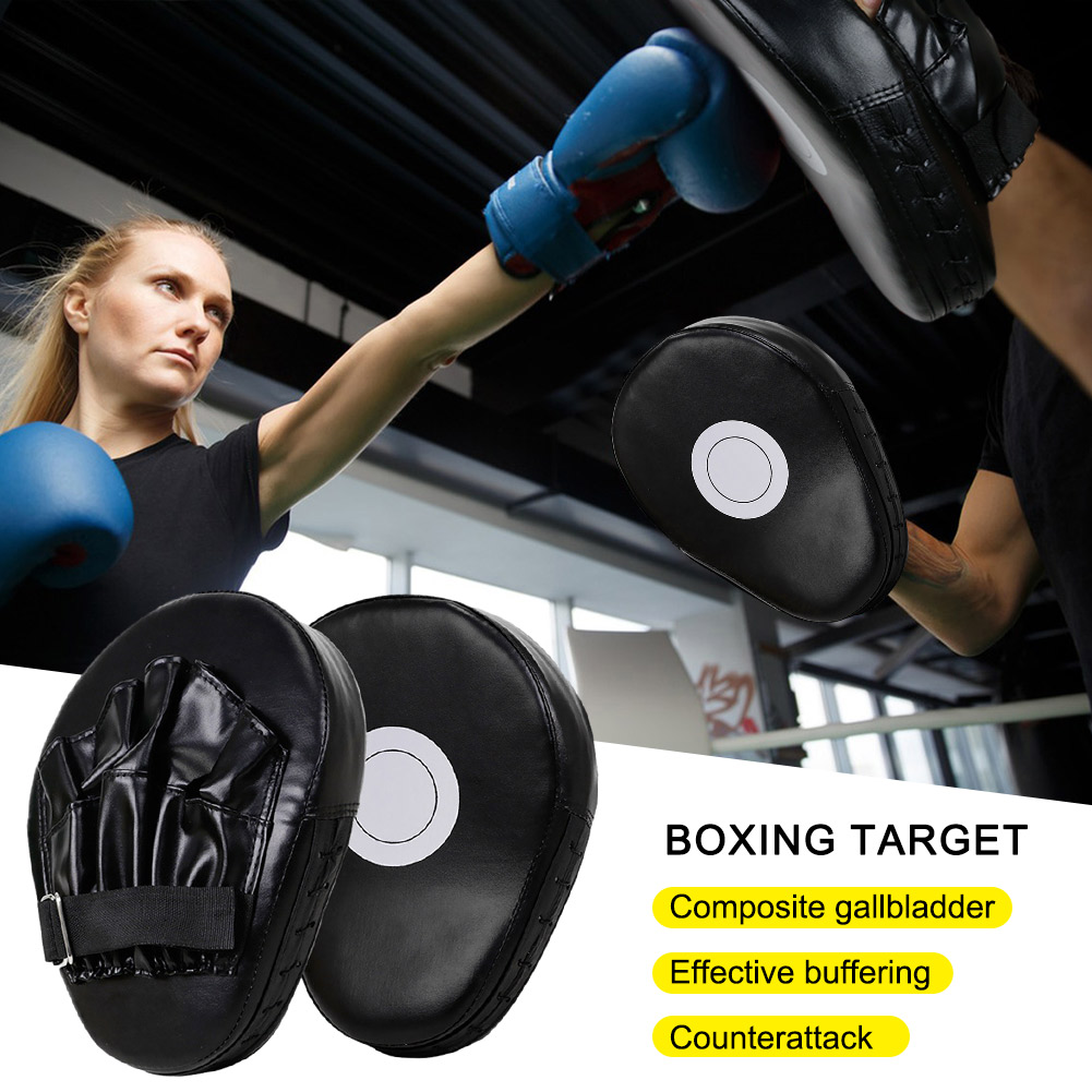 Tapis de boxe incurvé en cuir PU pour adultes et enfants, mitaines respirantes, cible à main à 5 doigts, arts martiaux, muay-thaï