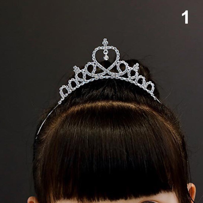 Menina coroas tiaras baile de aniversário festa de casamento tiaras princesa coroa de casamento acessórios de cabelo jóias hairbands ornamento: style 1