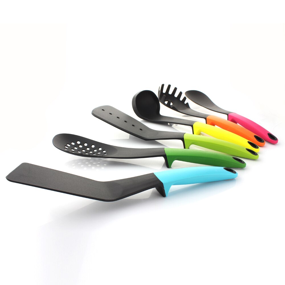 7pcs/set Kitchen Utensil Carousel Nylon Slotted Spatula Spoon Cooking Cookware Utensils kitchen Accessories