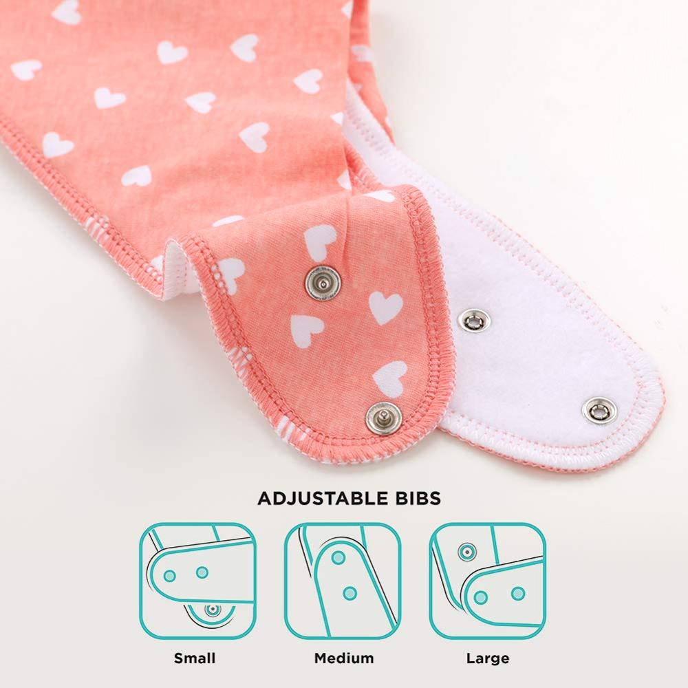 Baby Bandana Sabbern Lätzchen unisex 10 Stck Lätzchen einstellen für sabbern & Zahnen 100% Bio-baumwolle Neugeborenen Saugfähigen Hypoallergen Lätzchen