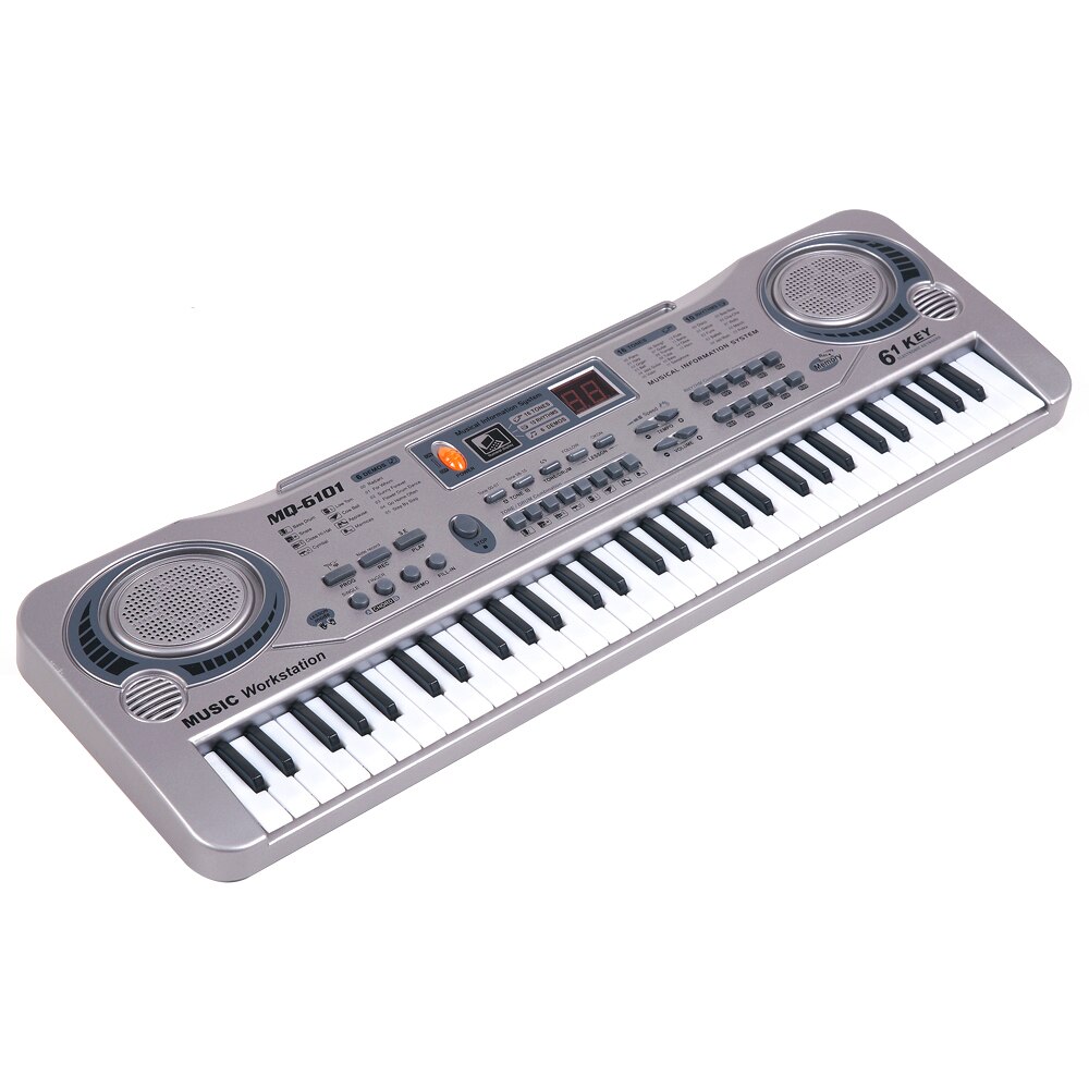 Organe électrique, clavier à musique électronique de 61 touches, avec Microphone, Instrument Musical, outil éducatif préscolaire pour enfants
