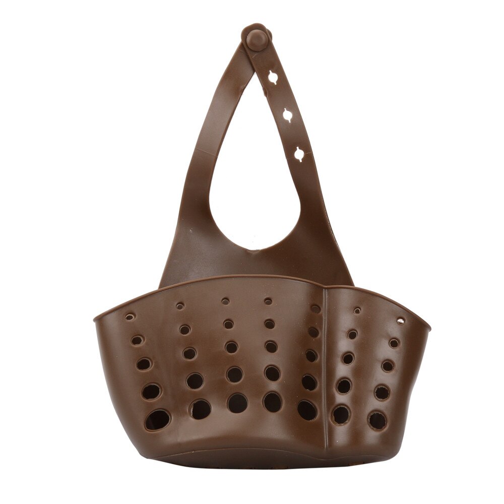 Portable Home Kitchen Hanging Drain Bag Basket Bath Storage Tool Sink Holder Escorredor Louca Soap Holder Bathroom: Coffee