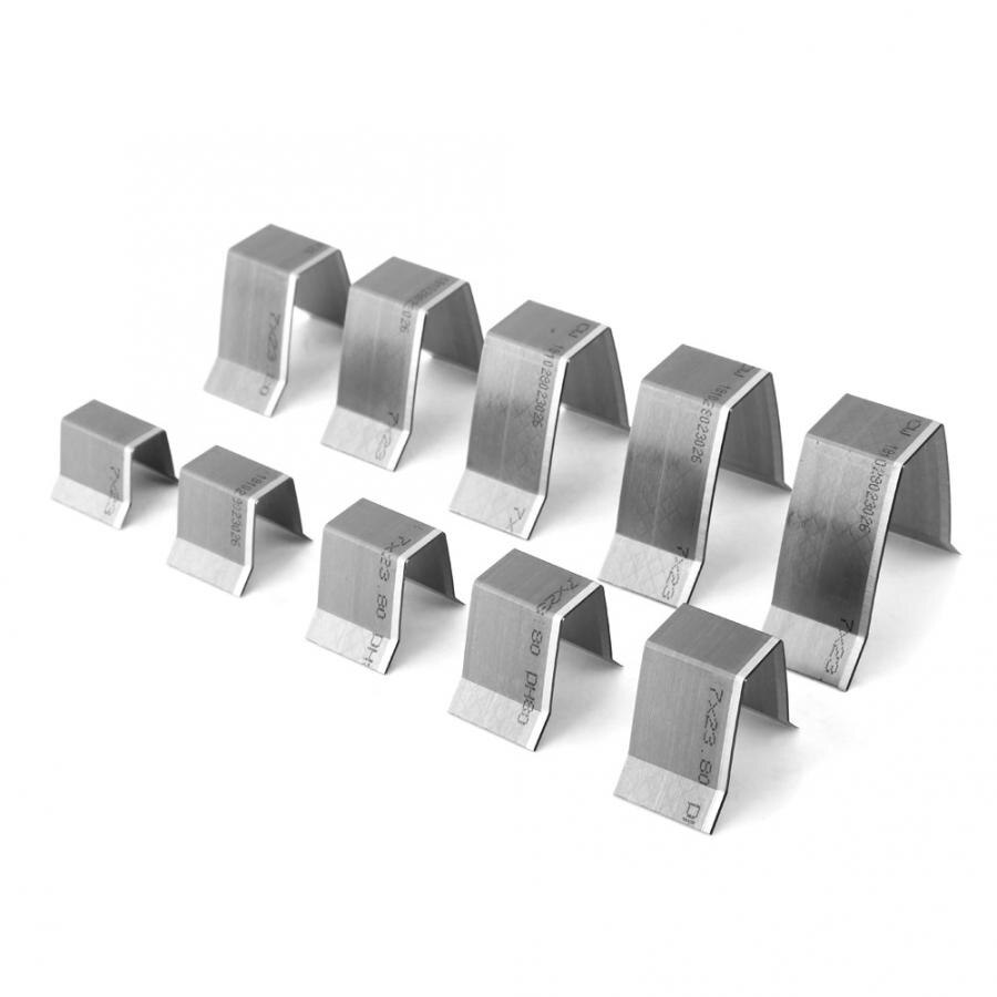 10 Uds. De extremo de cinturón de cuero para manualidades, troquel de extremo plano y afilado, molde para corte para billetera de cuero, cortacésped de esquina