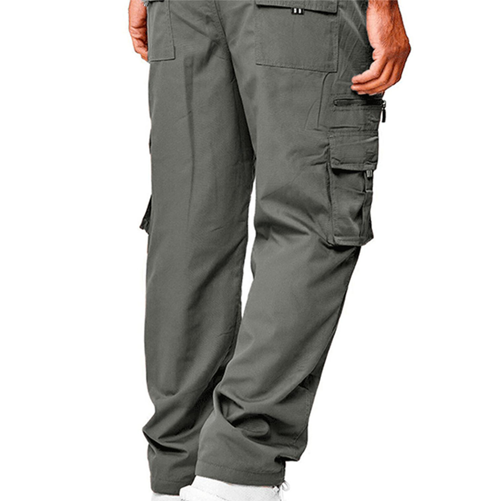 Heren Losse, Rechte Pijpen En Casual Herenmode Voor Heren, Casual Met Meerdere Zakken, Losse Overall Met Rechte Pijpen, Outdoorbroeken Voor Heren