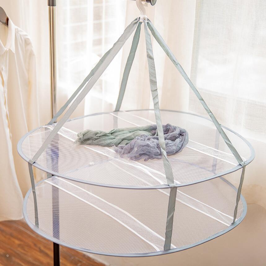 Drying net drynet clothes drying basket Household Folding Clothes Network sweater tile blouse anti-deformation herb drying rack