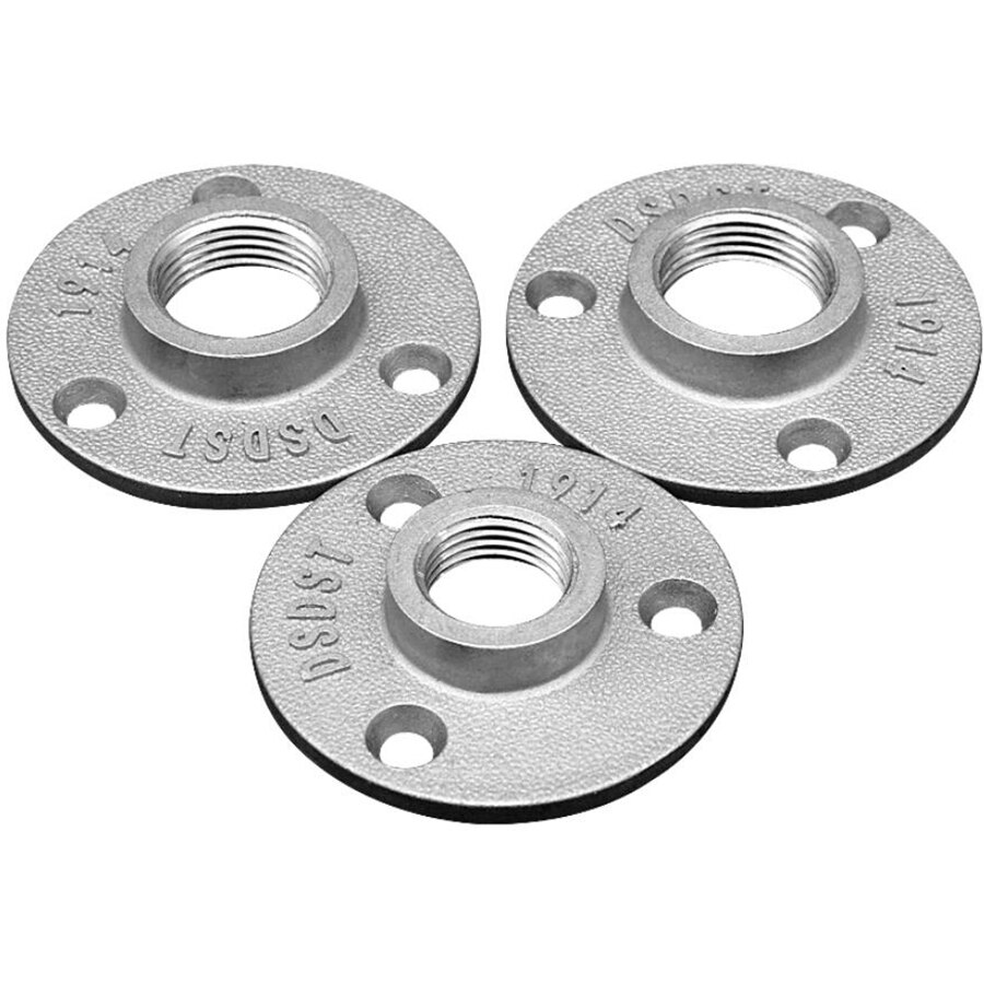 Aluminum alloy flange, flange piece reinforcement 4 points 6 points 1 inch handicraft base hardware accessories tools