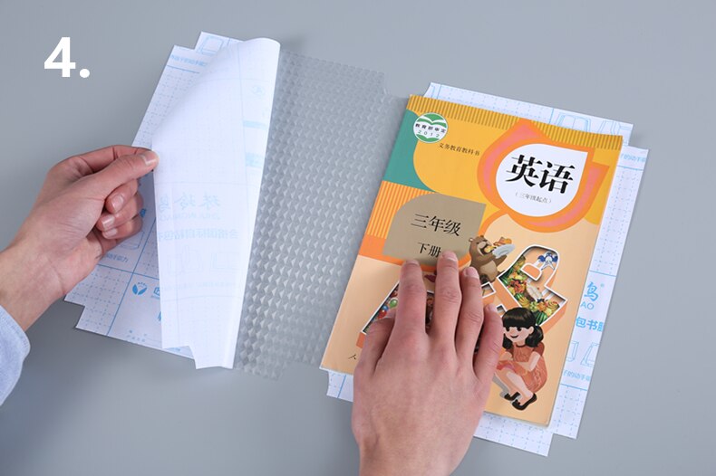 student's self-adhesive transparent book cover paper for covering books waterproof frosted nvironmental protection 10 PCS
