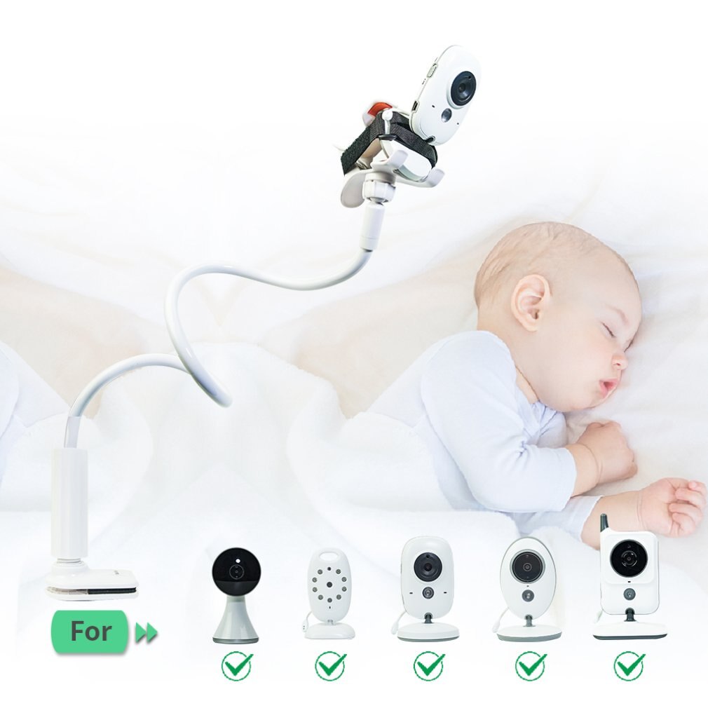 Multifunctionele Universele Camera Houder Stand Voor Babyfoon Mount Op Bed Cradle Verstelbare Beugel Lange Arm