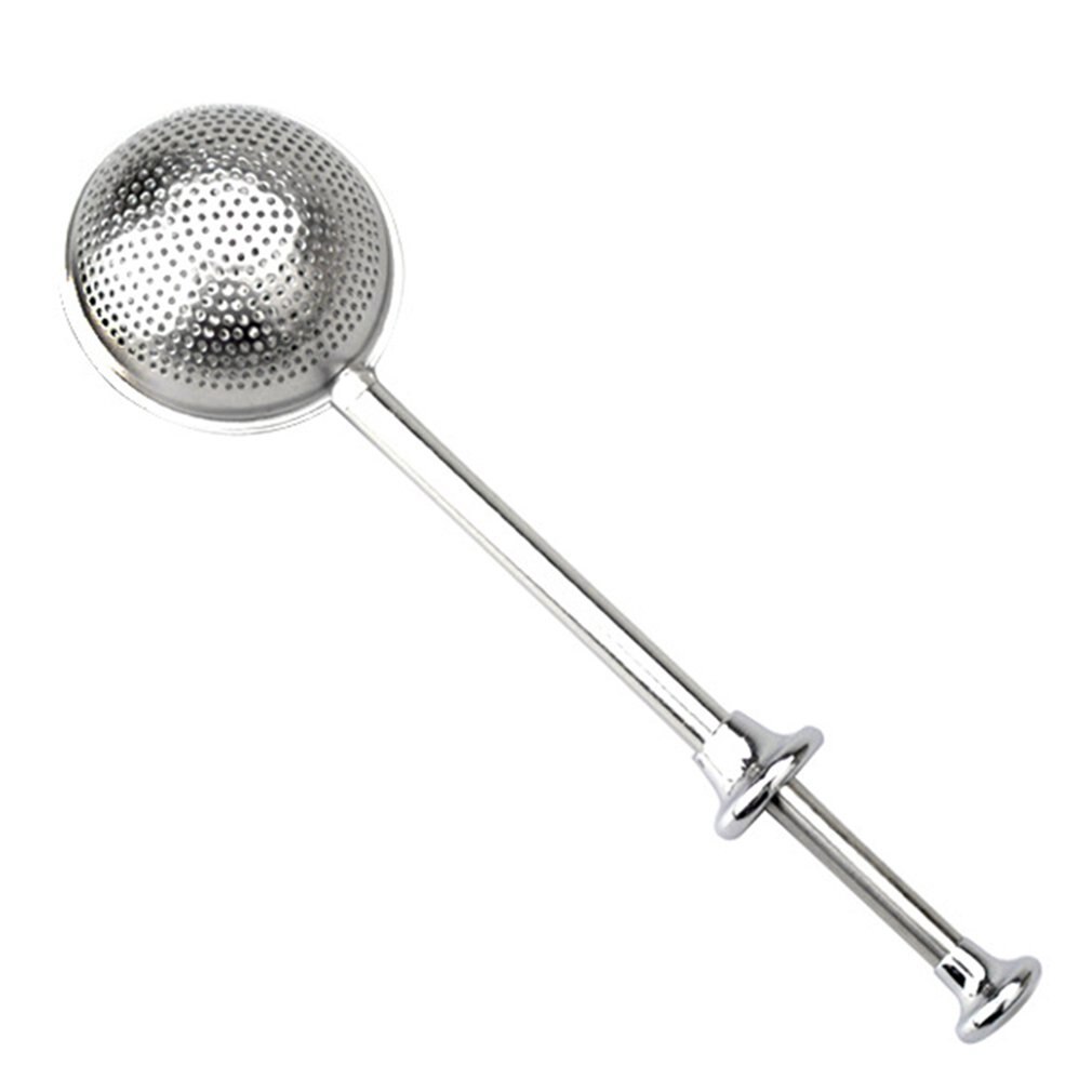 304 stainless steel tea filter retractable seasoning ball bag soup soup ball tea bag tea leakage tea filter bubble tea set