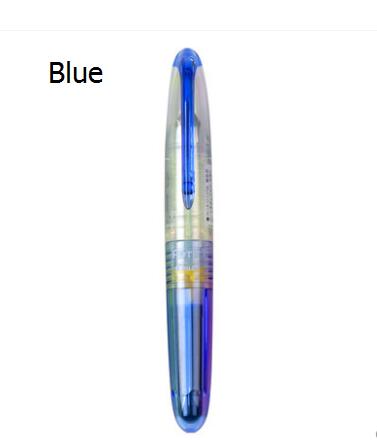 1PC transparent calligraphy pen and ink, Pilot DIY filofax drawing graffiti pens, planner pen: blue